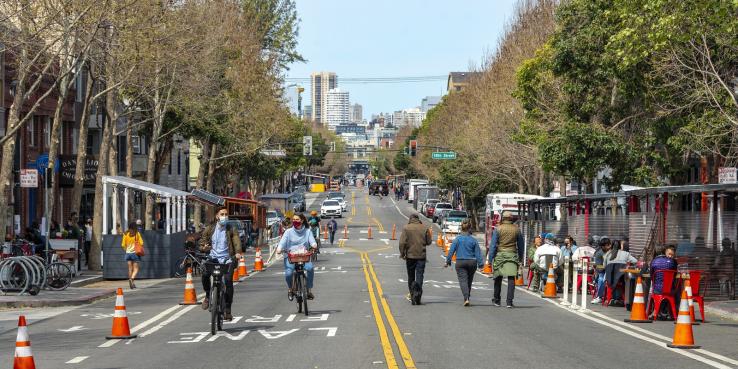 Open street in SF