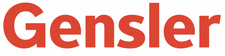 Logo of Gensler, red copy