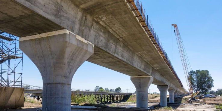 Image of tracks under construction