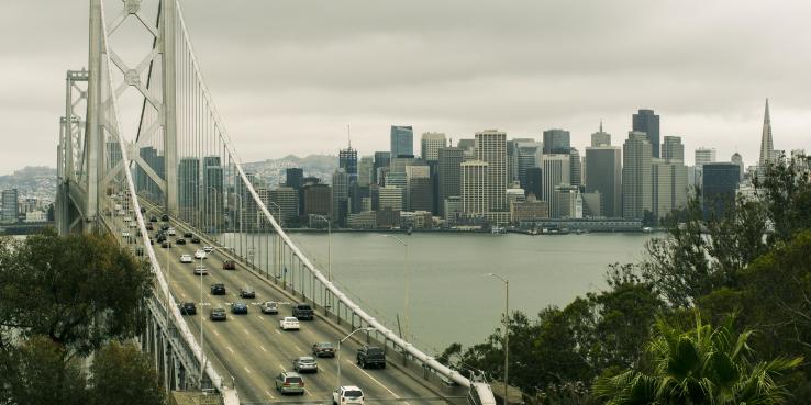 Traffic on the Bay Bridge