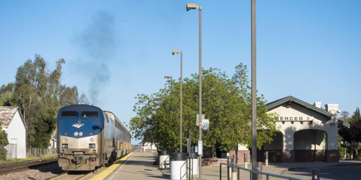 Train station in Merced, CA