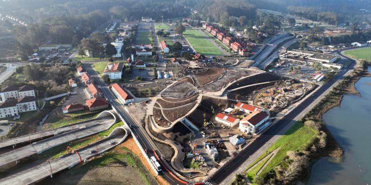 The Presidio Parkway from Above