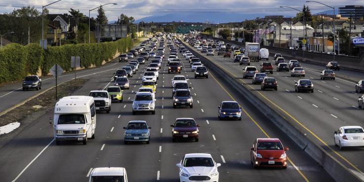 Traffic on Highway 101