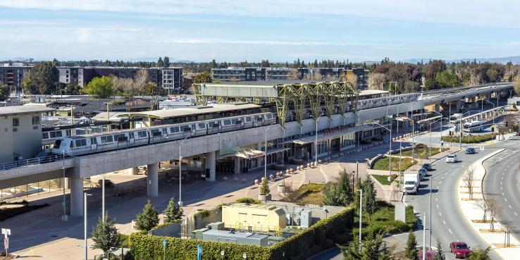 Wide view of Berryessa BART