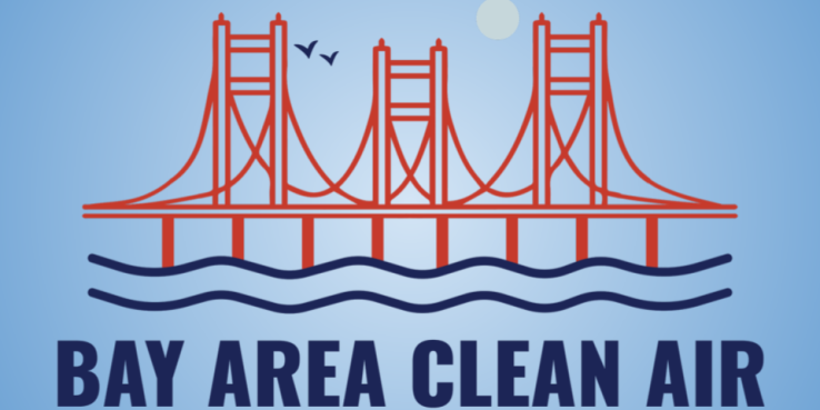 Bay Area Clean Air Logo with drawing of Golden Gate Bridge