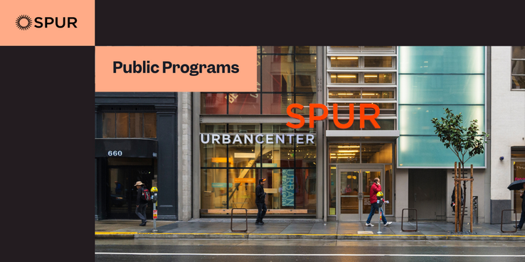 Image of the facade of the SPUR Urban Center at 654 Mission St, San Francisco, California.