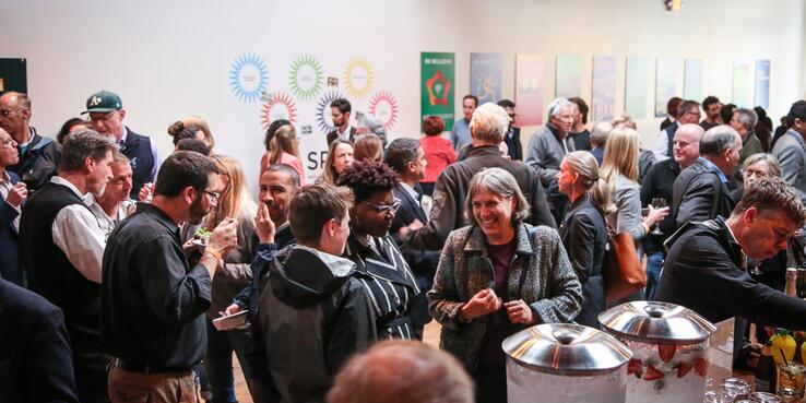 Photo of urbanists gathered for a SPUR summertime social
