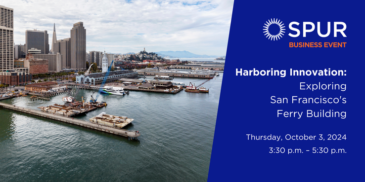 Event template image of the Ferry Building and view of Embarcadero