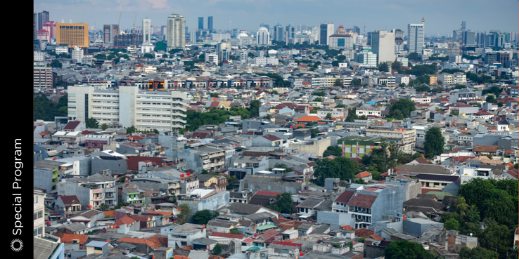 Overhead image of Jakarta 
