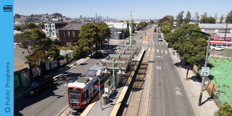 Image of SFMTA train below