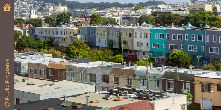 Images of apartment buildings around Outer Mission, San Francisco