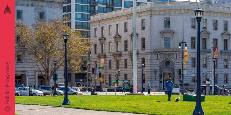 Lawn around Civic Center, San Francisco