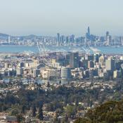 A view across Oakland to San Francisco