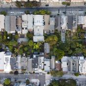 Overhead view of Eureka Valley, San Francisco