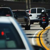 LAPD patrolling the highway