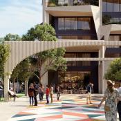 A rendering of new housing