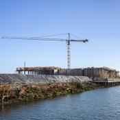 construction in the distance