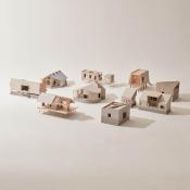small structures on table