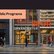 Image of the facade of the SPUR Urban Center at 654 Mission St, San Francisco, California.