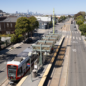 Image of SFMTA train below