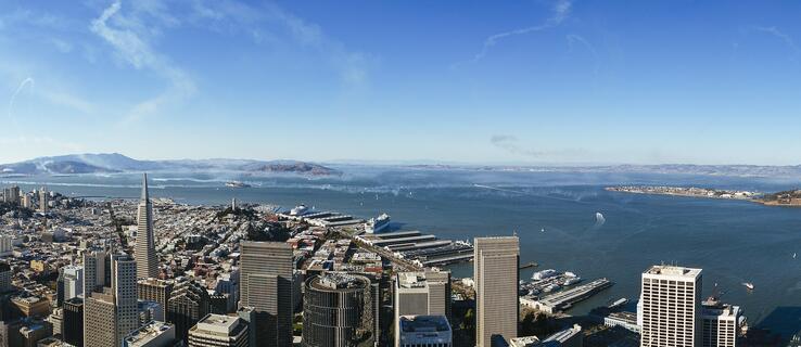 Photo of Salesforce Tower and the Bay Bridge