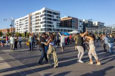 Public event at Brooklyn Basin in Oakland