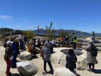 SPAC members touring the Presidio Tunnel Tops in San Francisco