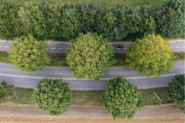 Bicycle superhighway are safe and separated from vehicle highways