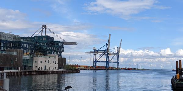 Sustainable housing on former industrial land along Copenhagen's Nordhavn (North Harbor) harbor front. 