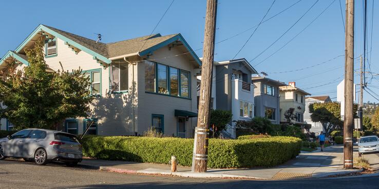 Photo of single-family homes in the Bay Area