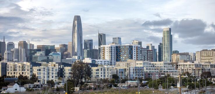 Photo of high rise buildings in downtown San Francisco