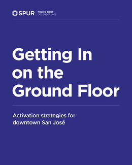 Dark blue report cover with title in white text