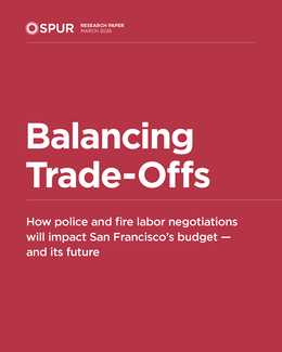 report cover with title in white text on red background