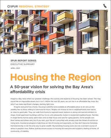 Housing the Region Report Cover