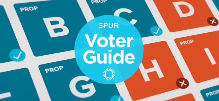 voter guide logo over blue and orange ballot measure square icons