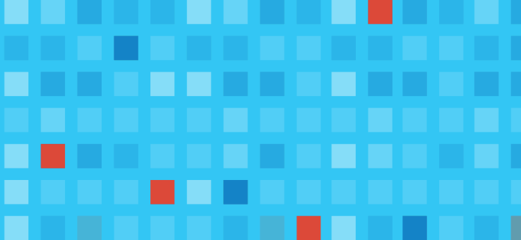 red and blue squares