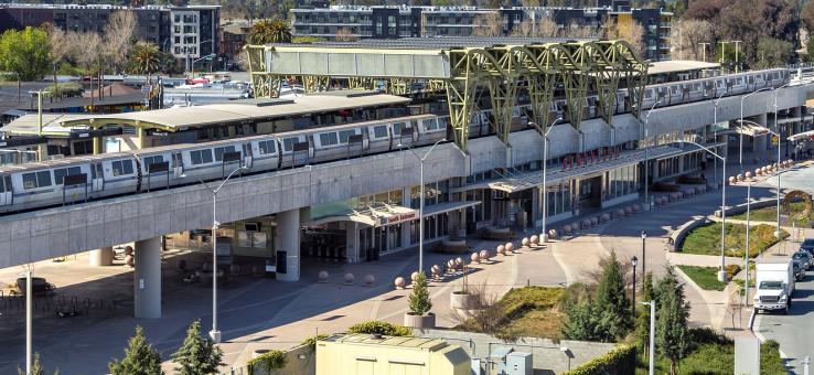 BART station tracks