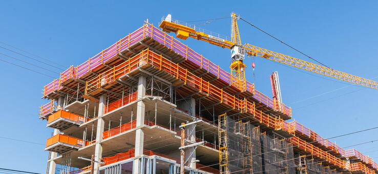 new multifamily housing under construction