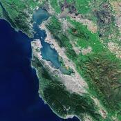 Aerial view of the Bay Area