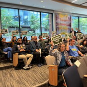 members of the public testifying at an Air District hearing